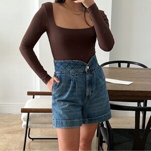 Sandro Paris denim shorts